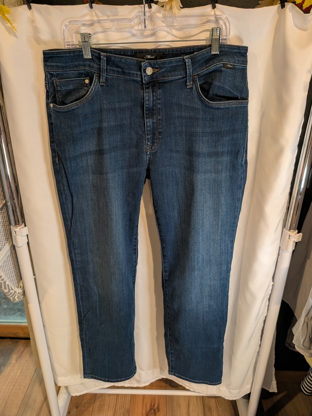 Mavi Kendra Straight Ankle Jeans Blue Wash Size 34